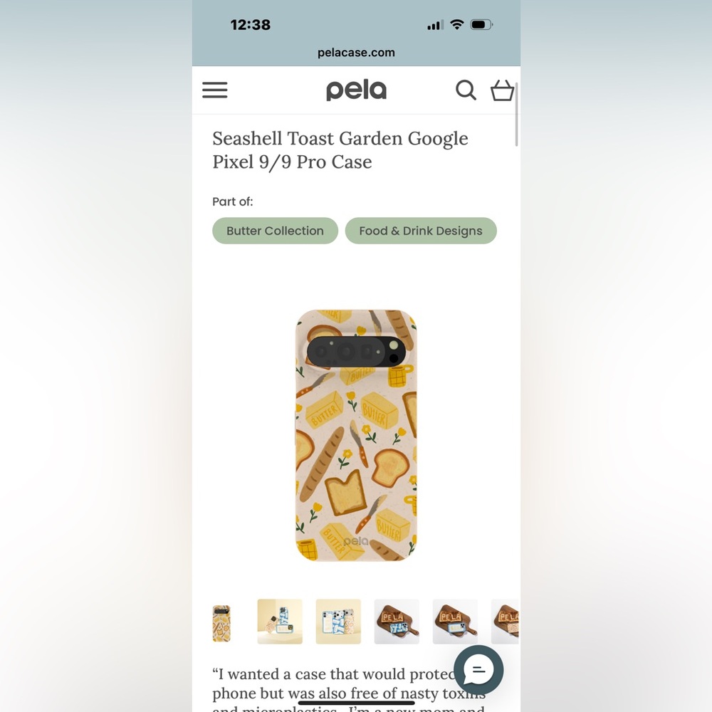 Pela Case for Google Pixel 9/9 Pro - Cream
